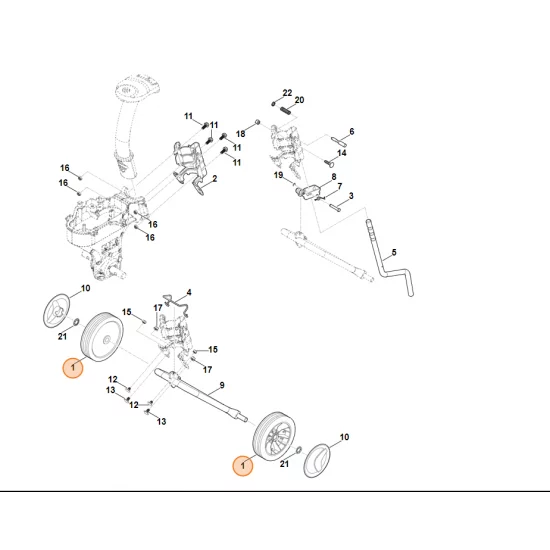 STIHL Glebogryzarka spalinowa MH445.0 Koło 6005 704 0801